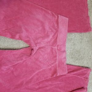 Pink velour joggers juicy couture